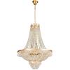DiicMa Lampadario di cristallo Lampadario di cristallo impero francese Lampada da soffitto a incasso for foyer Ingresso soggiorno Sala da pranzo Camera da letto Corridoio L 24'' x H 30'' ( Color : Gold )