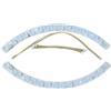 AugustknowU Ventilatore da soffitto 45 cm con sorgente luminosa a LED da 48 W x 2 e striscia LED curva per un'efficace distribuzione della luce nei moderni ventilatori da soffitto
