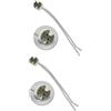 DOITOOL 2 Pezzi 12v Connettore Filo Ceramico Set Mr16 Portalampada Presa Fly Hard Led Apparecchi Di Illuminazione