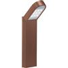 TAO LUCE ZEN Single, Faro LED Verticale per Illuminazione Esterna, Finitura Corten, Design Minimalista, 6W, 600 Lumen, IP66, Altezza 53,2 cm