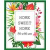 MG Design Cornice 50x60 cm - colore Verde, in legno, con vetro acrilico - da appendere in verticale o in orizzontale, senza sfondo, per foto, poster, puzzle