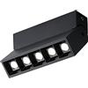Siet Faretto da soffitto Regolabile, Faretto LED a Montaggio Superficiale, Lampada da soffitto Girevole, Kit di Illuminazione a Binario Fisso da 12 W Faretti in Alluminio per Uso Domestico