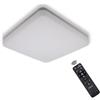Silamp Plafoniera LED 36W Quadrata CCT Dimmerabile 2700K-6500K Telecomando Incluso