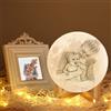 CZD Lampada Personalizzata Con Foto 3d,Lampada Luna Personalizzata,Lampada Personalizzata Con Nome,Lampada Luna 3d,Regali Personalizzabili (3 colors Tap,12CM)