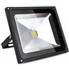 ALPHA DIMA Faretto a LED da 20W 30W 50W,IP65 Resistente all'acqua LED Esterno,Luce Bianca Fredda 6000K Guscio Grigio(50 Watt)