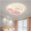 BFFGKGL Creatività di metà secolo Plafoniera per corridoio rosa Lampada da soffitto moderna e minimalista per la camera dei bambini con telecomando Lampada a sospensione per balcone nordico blu nuvola