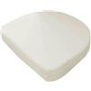 Waigg Kii Cuscino da giardino a forma di U, impermeabile, spesso a forma di U, cuscino per sedia, per casa, giardino, ufficio, interni ed esterni (38 x 38 x 5 cm, bianco)