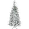 HOMCOM Albero di Natale 210 cm con 1154 Rami Ignifughi, Innevato