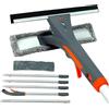 VIGOEXPRESS Kit pulizia finestre WINDCLEAN | Asta telescopica regolabile con spruzzatore integrato | Pulizia precisa e senza aloni per vetri interni ed esterni