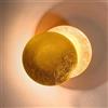 SSNCcNC LED Moderno Lampade da parete al chiuso 7W oro lampada a muro Creativo Design eclissi lunare luce a muro Decorazione Soggiorno Camera da letto Scala Ø20cm