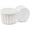 VIRSUS Fuscelle Rotonde per Formaggio KG, capacità 700 Grammi, colore Bianco, Misura 118x76 mm, Contenitori in Polietilene ad alta densità, Stampi per Ricotta, Cacioricotta, Made in Italy (8)