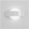 damastoreitalia Universo Applique led per interno doppia emissione luce da parete a muro lampada 8w moderno su giu (Bianco - Luce fredda 6500K)
