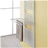 Inbagno 2 pezzi stendibiancheria per Scaldasalviette Termoarredo, 51 x 36 cm, Portata 5 kg in polipropilene 100%, regolabile in due posizioni (2 pezzi)