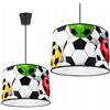 Light Home LH Light-Home - SOCCER - Lampadario a Sospensione - Lampade a Sospensione in Metallo con Paralume Moderno - E27-1-Luce - Giallo, Rosso e Verde