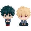 Zhongkaihua MHA Midoriya Izuku Figura Bakugou Katsuki Look Up Anime PVC Modello 10 cm Figura Casa Scrivania Decorazione Auto Ornamento Regalo di compleanno per i fan