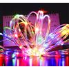 EONYUANGUO Tubo luminoso a LED, 5M 50LED Tubo LED esterno Luci da giardino a batteria con 8 modalità remote per la decorazione di interni all'aperto (Multicolore)