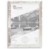 CLAMARO 'COLLAGE' Set di 5 cornici portafoto 15 x 20 realizzate a mano su misura | Bianco vintage | Moderno legno MDF quadrato Set di 5 cornici con vetro acrilico, parete posteriore e gancio
