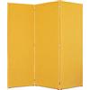 DESHOME - Separe divisorio interno dal design moderno, tessuto idrorepellente struttura in legno 3 ante - Separè divisorio paravento richiudibile pieghevole (Giallo sole)