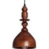 LEDKIA LIGHTING ILUZZIA Lampada a Sospensione Legno Eravur ILUZZIA E27 Marrone Scuro