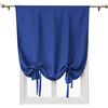 ele ELEOPTION Tenda Oscurante Semplice con Lacci, con Tasca per Asta, per Isolamento Termico, Oscurante, per Camera da Letto, Soggiorno, Cucina, Finestra Piccola, Poliestere (80x120cm, Blu Scuro)