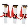 C.X.Y. Set 24 Provette in Vetro con Tappo in Sughero, Cappello Laureato e Nappa Rossa, 12 cm x 2,5 cm, Bomboniere per Festa di Laurea