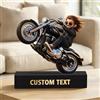 AGEUIRPOD Figurina Personalizzata con Foto, Statuetta Cartoon Stile Personalizzata Decorazione da Scrivaniain Acrilico, Idee Regalo Personalizzato per Coppia Famiglia Regali Compleanno Donna Uomo
