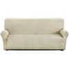 Corredocasa Copridivano e Copripoltrona Imperiale Jacquard Elasticizzato Adatto per 2 3 4 posti Elegante Morbido e Resistente Protegge Il Tuo Arredamento con Stile (Panna, 3 Posti)