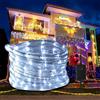 Ikodm Tubo luminoso a LED per esterni, 40 m, 960 LED, con timer e 8 modalità, tubo luminoso per esterni, impermeabile, bianco, per giardino, feste, Natale, matrimonio