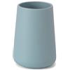 Inbagno Portaspazzolini Da Appoggio In Ceramica Turchese Opaco - Bicchiere Bagno Design Tondo Antibatterico H 11 cm - Linea Sidney