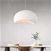 Lfoute Lampada A Sospensione Wabi-Sabi Lampada Moderna E27 Lampadario Tavolo Da Pranzo Creativa Paralume In Pietra Imitazione Per Sala Da Pranzo Camera Da Letto Soggiorno Cucina Isola Corridoio Bianco,20cm