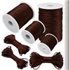 LEREATI Filo Nylon per Braccialetti 2mm x 100m Coda di Topo Cordoncino per Collane Filo Non Elastico per Braccialetti Resistente Filato Gioiello, Filo per Macrame, Perline, Fai da Te (Caffè)