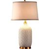 LCJQ Lampada da Tavolo in Ceramica Vintage, Lampada da Comodino per Camera da Letto Decorativa da Soggiorno in Stile Cinese Tradizionale, Glam, Classico