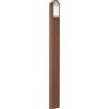 TAO LUCE POLO Doubleside, Faro LED da Esterno con Doppia Emissione Luminosa, Finitura Corten, Design Minimalista e Ultra-Sottile, 12W, 1200 Lumen, IP66, Altezza 96,5 cm