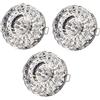 Jadssox Faretto da incasso in cristallo con illuminazione a LED, faretto da incasso 3W con apertura di 5-9 cm, faretti da soffitto per decorazioni per la casa per corridoio, ingresso, soggiorno, camer