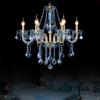 Generic Europeo Cristallo Candela Lampada a Ciondolo Lusso Soggiorno Ristorante Camera da Letto Ragazza Camera Villa Hotel Negozio di Abbigliamento Salone di Bellezza Caffè Bar KTV Lampadario (D 6 luci)