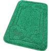 emmevi Tappeto Bagno Soffice Antiscivolo Assorbente Moderno Camera Letto Casa MOD.Moorea 8 50x110 Verde
