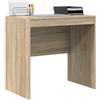 vidaXL Scrivania Rovere Sonoma 80 x 50 x 76 cm, Scrivania compatta, Stile Moderno, Spazio ergonomico, Tavolo per Scrivere, Mobile Resistente per stanze Piccole