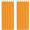 vidaXL Tende in Voile con Passanti 2 pz Arancio 140x260 cm, Tenda a Rete, Tenda Trasparente, Voile per Finestra, Trattamento Finestra