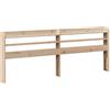 vidaXL Testiera vitaXL 200 cm in Legno Massello di Pino, con Ripiani, Scandinavo, King, Wood