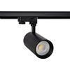 LEDKIA LIGHTING LEDKIA Faretto LED Binario Trifase 20W Regolabile Mallet Nero 3000K Bianco