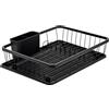 KARL HAUSMANN Scolapiatti da Appoggio - 42x31x12cm - Scola Piatti da Cucina Sopra Lavandino con Vassoio Raccogligocce - Scolapiatti da Lavello in Acciaio Inox - Gocciolatoio Piatti con Portaposate