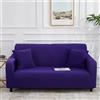 Odot Copridivano 4/3/2/1 Posti,Colori Solidi Moderni ed Eleganti Copridivano Elasticizzato Universale, Copri Divano AntiGraffio, Copri Divano con Braccioli, Fodera Divano (Viola Scuro,2 Posti)