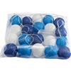 Mateju Ghirlanda Luminosa Sfere Cotone di Luci a Batteria, Ghirlanda Catena Luminosa 5M 50 LED Palline con Telecomando a 8 Modalità Per Decorazione Interni Cameretta (Blu,5M/50LED)