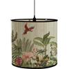 Morbuy Paralume Lampada in Bambù, Motivo Pappagallo Foresta Tropicale Paralume per E27 Lampada da Tavolo, Lampada da Terra, Lampadario, Lampada da Comodino, Decorazioni Salotto (Stile B)