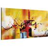 murando - Quadro Astratto 150x50 cm 1 Pezzo - Stampa su Tela Strutturata XXL Grande - Quadri Moderni Soggiorno Grandi - Stampe da Parete Murale Arte Moderno Pittura - a-A-0323-b-b