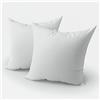 Niscioma Set Di 2 Cuscini - Imbottitura per Cuscino Divano 40x40 cm, Pacco imbottiture per cuscini decorativi, Riempimento interno quadrato anallergico - Confezione da due pezzi