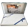 SpazioTessile Coperta Copriletto Broccato Piquet Roseto Bianco Pizzo 100% Cotone Made in Italy (Matrimoniale 300x250 Scatola)