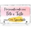 FERDINANDO FAMA' Ferdinando Famà Foto su pietra personalizzata Ardesia personalizzata con foto e testo in due formati, personalizzabile con stampa oro e argento rilievo - Regalo con foto personalizzato