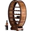 Liberoshopping Cantinetta portabottiglie Vino in Legno Botte Cantina enoteca Cucina (24 Posti)
