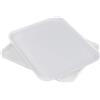 Virsus 6 Vassoio Rettangolare da Portata in Plastica, colore Bianco, Misura 40x30x2 cm, Vassoi paperino infrangibili impilabili, per Mensa, Ristoranti, Fast Food, Pasticceria, Fai da te -8718